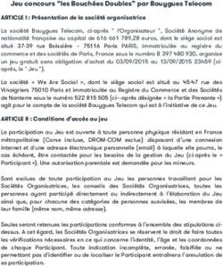 Jeu concours "les Bouchées Doubles" par Bouygues Telecom