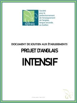 INTENSIF PROJET D'ANGLAIS