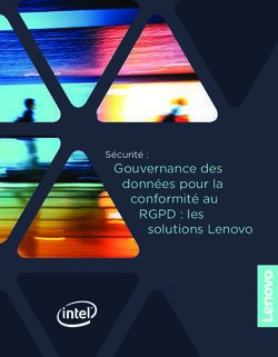 Gouvernance des données pour la conformité au RGPD : les solutions Lenovo