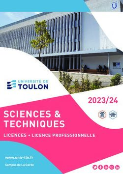 SCIENCES & TECHNIQUES 2023/24 - Université de Toulon