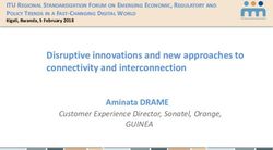 Disruptive innovations and new approaches to connectivity and interconnection - ITU