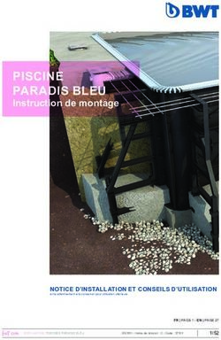 PISCINE PARADIS BLEU Instruction de montage - NOTICE D'INSTALLATION ET CONSEILS D'UTILISATION