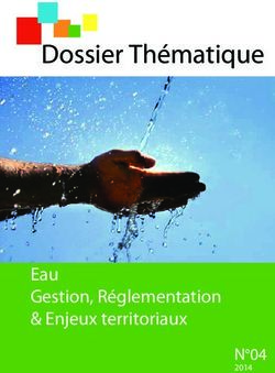 Dossier Thématique - Eau Gestion, Réglementation & Enjeux territoriaux - imist