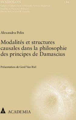 Modalités et structures causales dans la philosophie des principes de Damascius - Nomos-Shop