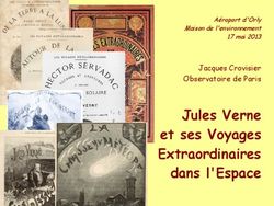 Jules Verne et ses Voyages Extraordinaires dans l'Espace - Jacques Crovisier Observatoire de Paris