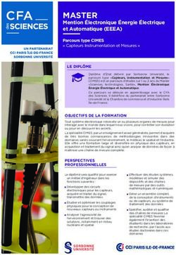 MASTER Mention Électronique Énergie Électrique et Automatique (EEEA) - CFA des Sciences