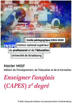 Enseigner l'anglais (CAPES) 2d degré - Master MEEF - Université de ...