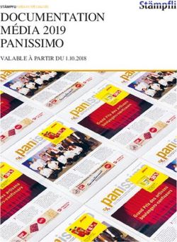 DOCUMENTATION MÉDIA 2019 PANISSIMO - VALABLE À PARTIR DU 1.10.2018 - Schweizerischer Bäcker ...