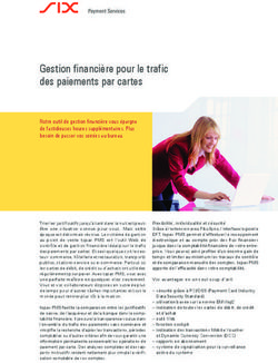 Gestion financière pour le trafic des paiements par cartes