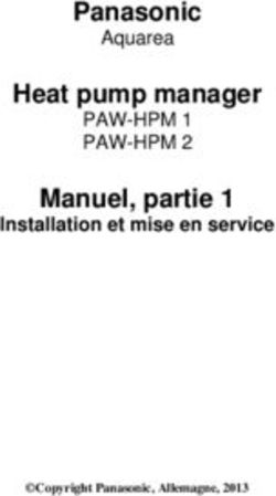 Panasonic Heat pump manager Manuel, partie 1 - PAW-HPM 1 PAW-HPM 2 Installation et mise en service