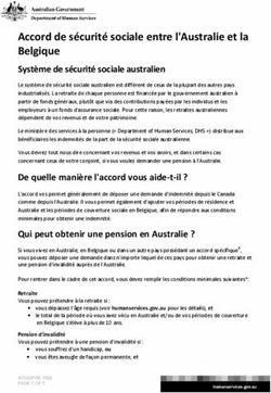 Accord de sécurité sociale entre l'Australie et la Belgique