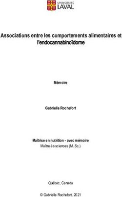 L'endocannabinoïdome Associations entre les comportements alimentaires et - Mémoire - Corpus UL