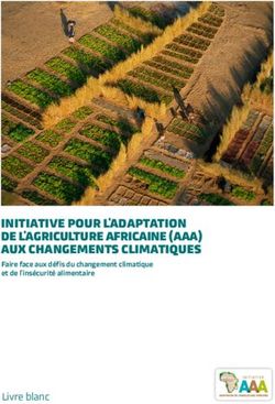 INITIATIVE POUR L'ADAPTATION DE L'AGRICULTURE AFRICAINE (AAA) AUX CHANGEMENTS CLIMATIQUES - Faire face aux défis du changement climatique et de ...