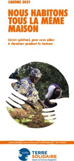 Livret spirituel, pour vous aider à cheminer pendant le Carême - CCFD-Terre Solidaire