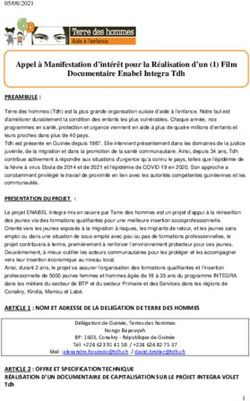 Appel à Manifestation d'intérêt pour la Réalisation d'un (1) Film