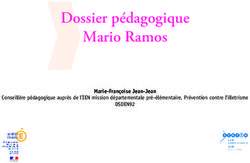 Dossier pédagogique Mario Ramos - Marie-Françoise Jean-Jean DSDEN92 Conseillère pédagogique auprès de l'IEN mission départementale ...