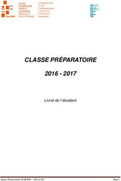 CLASSE PRÉPARATOIRE 2016 2017 - Livret de l'étudiant - Esadmm