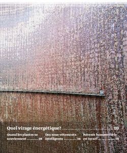Quel virage énergétique . 10 - Quand les plantes se Parents homosexuels en Israël . 38 Des ...