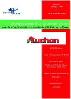 Développement d'un service de location - Mémoire préparé sous la direction de Makita PAULIN, Maître de conférences - Le Mans Université