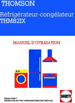 THOMSON R&eacute;frig&eacute;rateur-cong&eacute;lateur THM82IX - MANUEL D'UTILISATION - Darty
