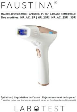 MANUEL D'UTILISATION | APPAREIL IPL 3IN1 &Agrave; USAGE DOMESTIQUE