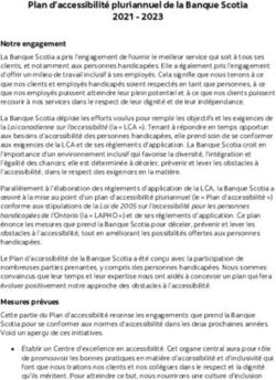 Plan d'accessibilité pluriannuel de la Banque Scotia 2021 2023