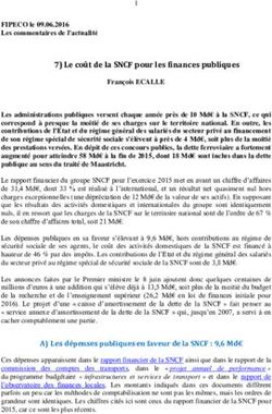 7 Le co&ucirc;t de la SNCF pour les finances publiques - Fipeco
