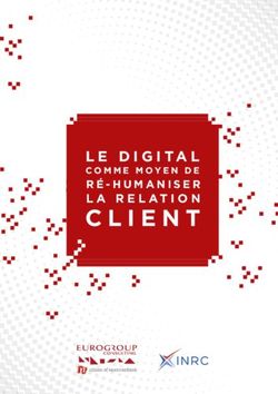 LE DIGITAL LA RELATION - INRC