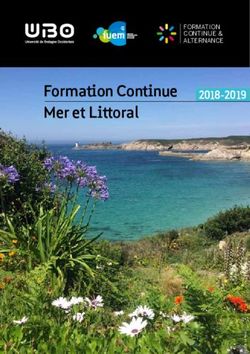 Formation Continue Mer et Littoral 2018-2019 - UBO