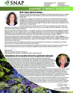 RAPPORT D'IMPACT 2018-2019 - Société pour la nature et les ...