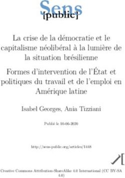La crise de la démocratie et le capitalisme néolibéral à la lumière de la situation brésilienne Formes d'intervention de l'État et politiques du ...
