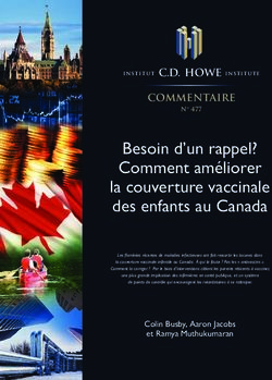 Besoin d'un rappel? Comment améliorer la couverture vaccinale des enfants au Canada