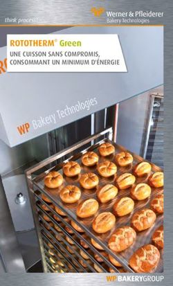 ROTOTHERM Green UNE CUISSON SANS COMPROMIS, CONSOMMANT UN MINIMUM D'&Eacute;NERGIE - think process! - WP Bakery Technologies