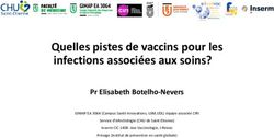 Quelles pistes de vaccins pour les infections associ&eacute;es aux soins? - SF2H