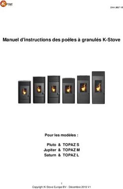 Manuel d'instructions des poêles à granulés K-Stove - Pour les modèles : Pluto & TOPAZ S Jupiter & TOPAZ M Saturn & TOPAZ L