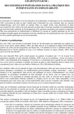 LES JEUX EN LIGNE : DES EXEMPLES D'INTÉGRATION DANS LA PRATIQUE DES INTERVENANTS EN EMPLOYABILITÉ