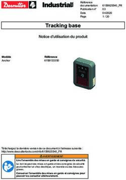 Tracking base Notice d'utilisation du produit - Desoutter Industrial Tools