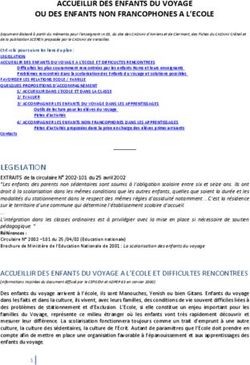 ACCUEILLIR DES ENFANTS DU VOYAGE OU DES ENFANTS NON FRANCOPHONES A L'ECOLE