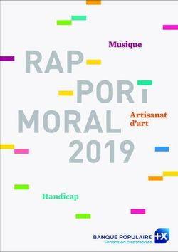 RAP POR MORAL 2019 - Fondation Banque Populaire
