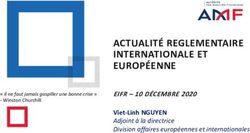 ACTUALITÉ REGLEMENTAIRE INTERNATIONALE ET EUROPÉENNE - EIFR -10 DÉCEMBRE 2020 Viet-Linh NGUYEN Adjoint à la directrice Division affaires ...