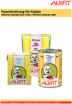 Feuchtnahrung f&uuml;r Katzen - Aliments humides pour chats / Alimenti umidi per gatti