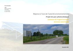 Projet de parc photovoltaïque - Réponse à l'avis de l'autorité environnementale - Décembre 2018