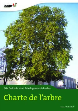 Charte de l'arbre P&ocirc;le Cadre de vie et D&eacute;veloppement durable - Ville de Bondy