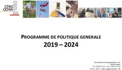2019 2024 PROGRAMME DE POLITIQUE GENERALE - CPAS de ...