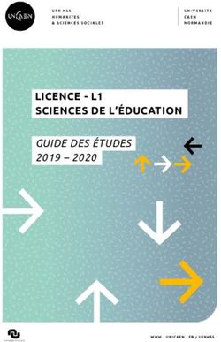 LICENCE - L1 SCIENCES DE L'ÉDUCATION - GUIDE DES ÉTUDES 2019 2020