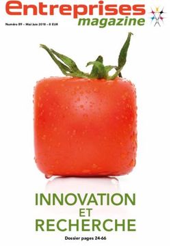 INNOVATION RECHERCHE ET - Dossier pages 24-66 - Entreprises magazine, Luxembourg