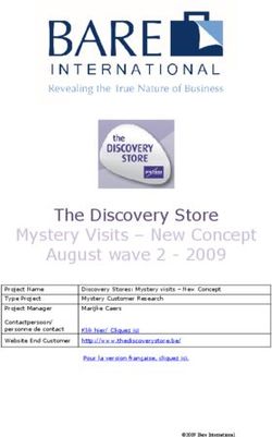 The Discovery Store Mystery Visits - New Concept August wave 2 2009