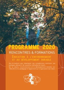 PROGRAMME 2020 RENCONTRES & FORMATIONS - Éducation à l'environnement et au développement durable - REEB