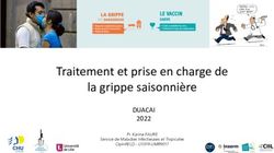 Traitement et prise en charge de la grippe saisonni&egrave;re - DUACAI 2022 Pr. Karine FAURE - GILAR