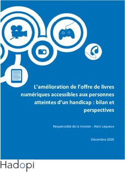 L'am&eacute;lioration de l'offre de livres num&eacute;riques accessibles aux personnes atteintes d'un handicap : bilan et perspectives - Responsable de la ...